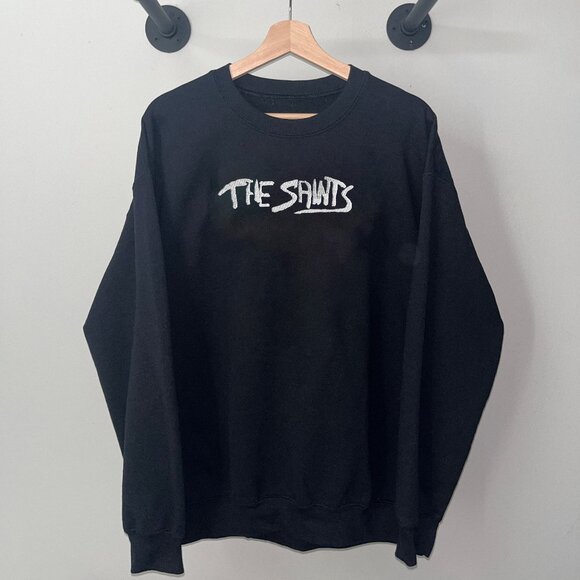 Black White The Saints Aussie Rock Band Music Promo Crewneck Sweatshirt - Picture 1 of 2
